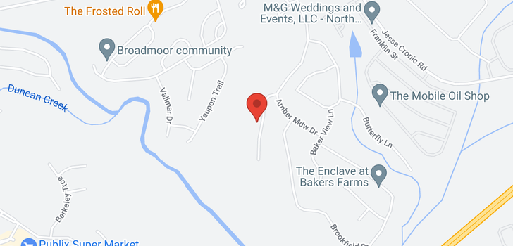 map of 258 Amber Meadow Drive